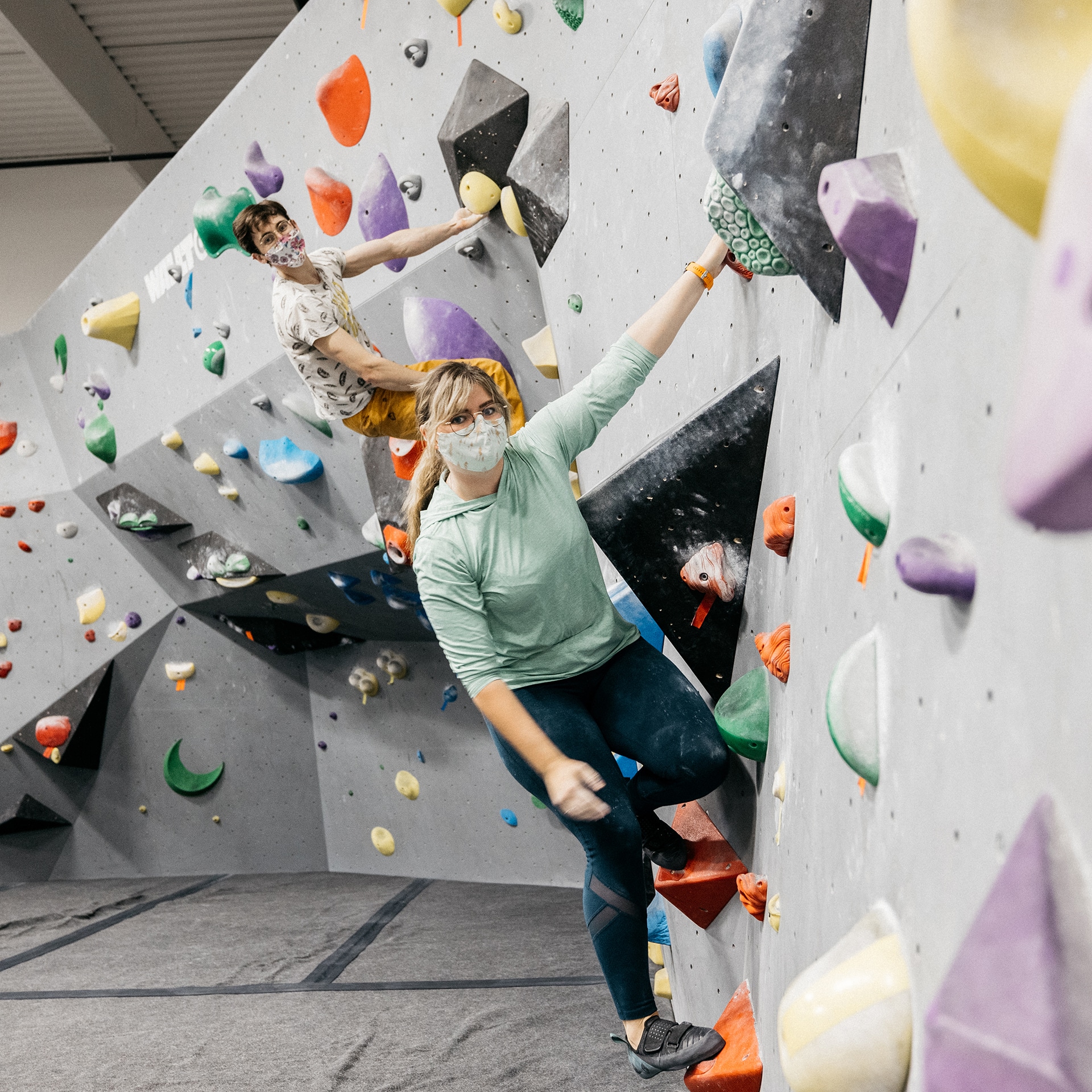 times square rock climbing